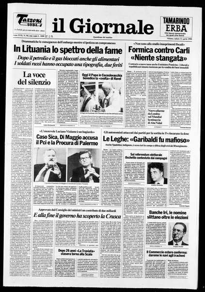 Il giornale : quotidiano del mattino